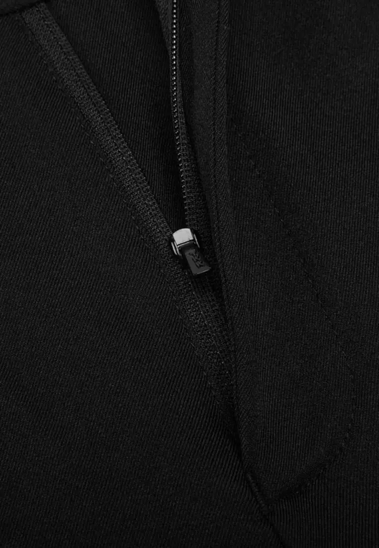 Teflon Smart Fit Twill Suit Pants with Elastic Waist Band