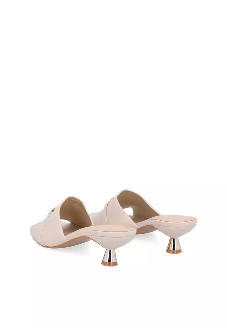 Beige CR Clara Charm Heeled Sandals