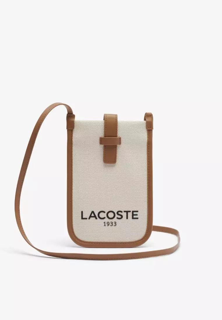 Lacoste【☆ Heritage Canvas Smartphone Holder】 LACOSTE Heritage Canvas Canvas Smartphone Bag white | eBay