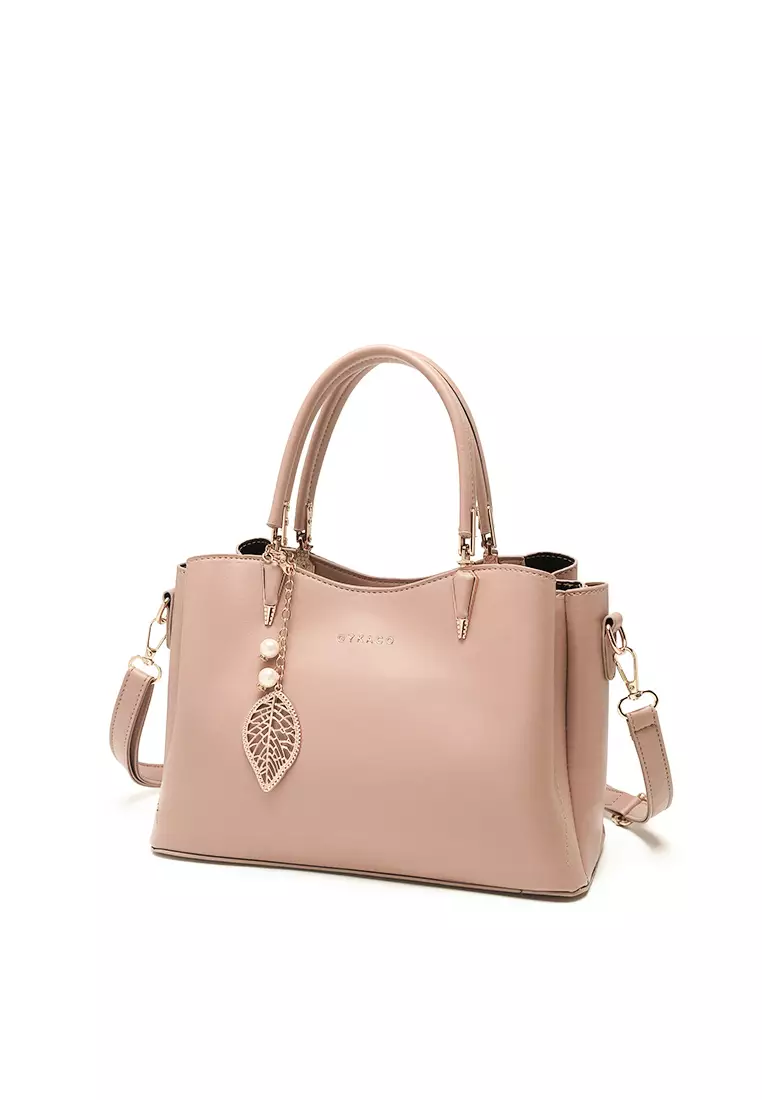 GYKACO LISA  Khaki - Tas Wanita Hand bag - Fashion Top Handle Bag (Import)