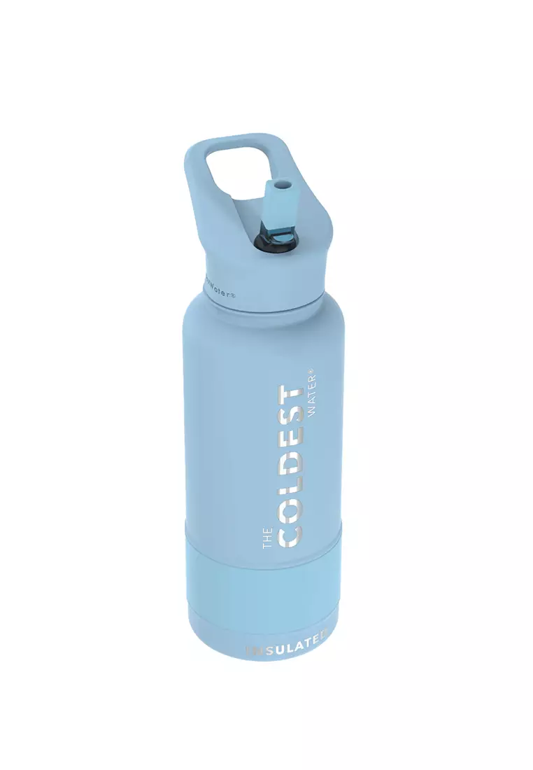Buy The Coldest Water 32oz (1 Liter) Sports Water Bottle with Straw Lid