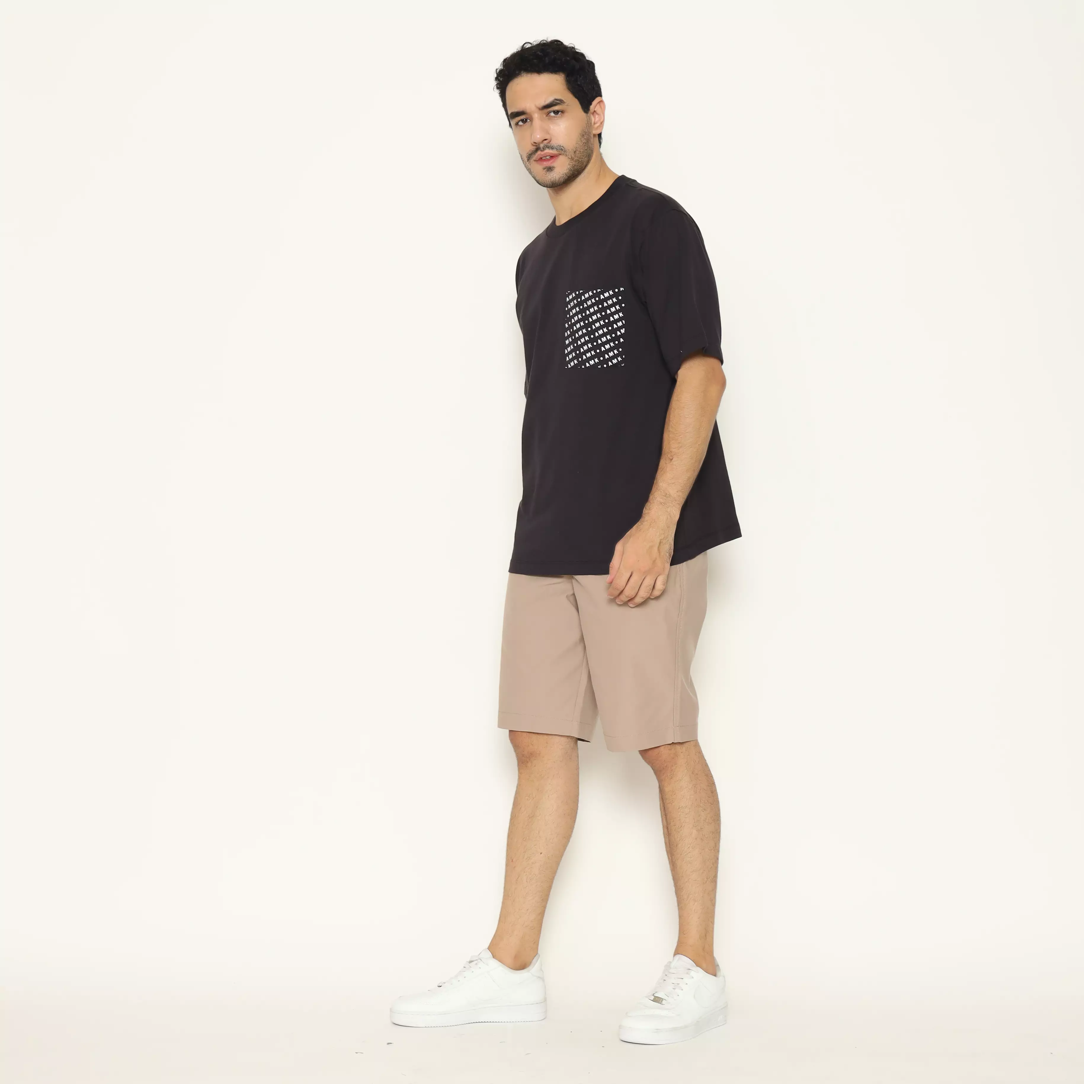 AMK Tshirt Polos Oversized  Pendek TS Sergei S/S Black