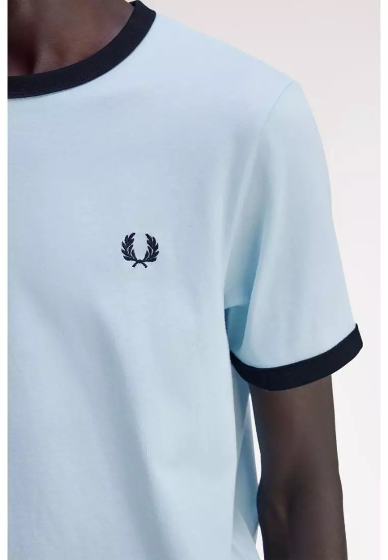 Fred Perry M3519 Ringer T-Shirt (Track Blue/Navy)