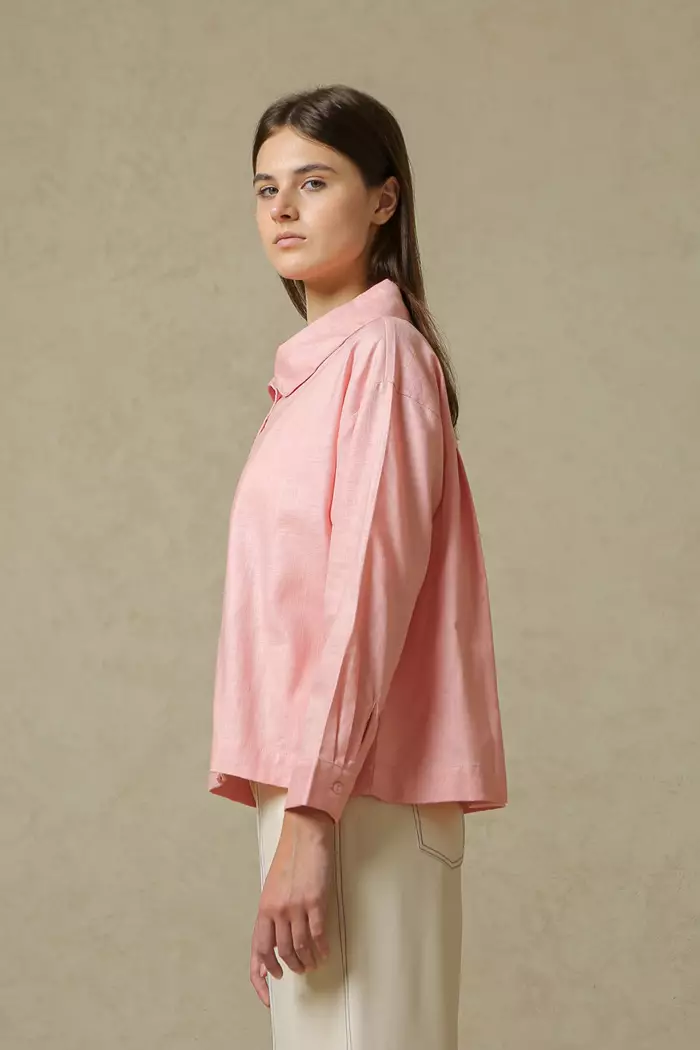 COTTONINK Studio - Atasan Kemeja Wanita Pink Wunder #StudioSummerCollection