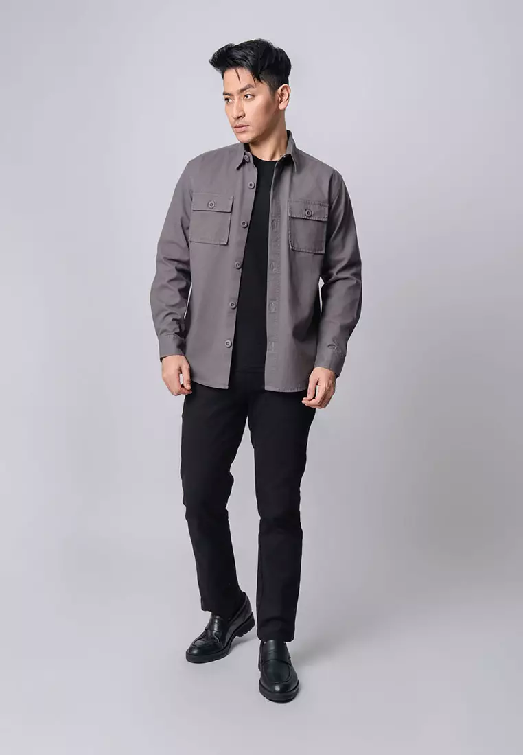 Jacket Shacket Workwear Shirt Dark Grey