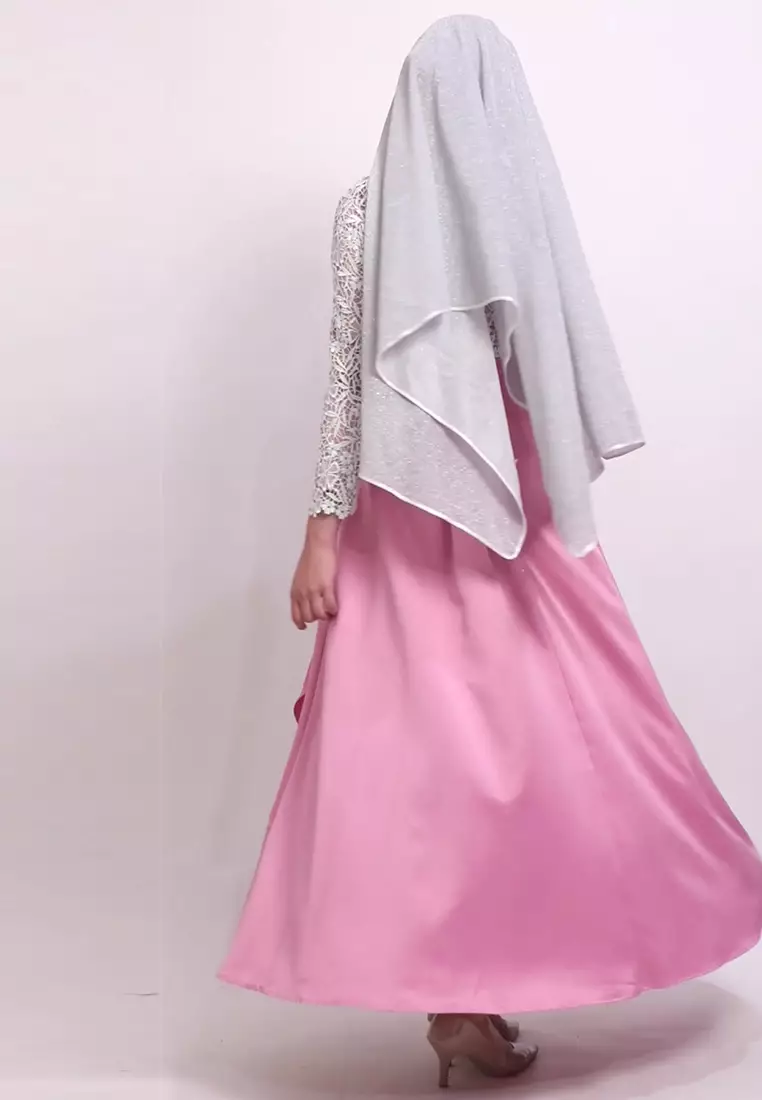 Bibiq Gamis Brokat Satin