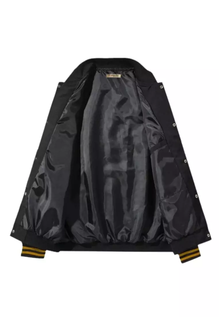 Jaket Varsity Black