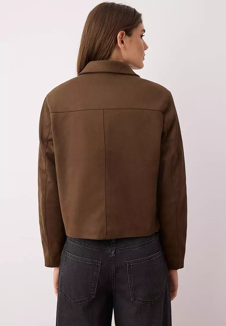 Faux Suede Jacket