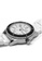 EGLANTINE 銀色 EGLANTINE® Vanessa 女士精鋼石英手錶白色錶盤，白色橡膠錶帶 56742AC2B893A2GS_3