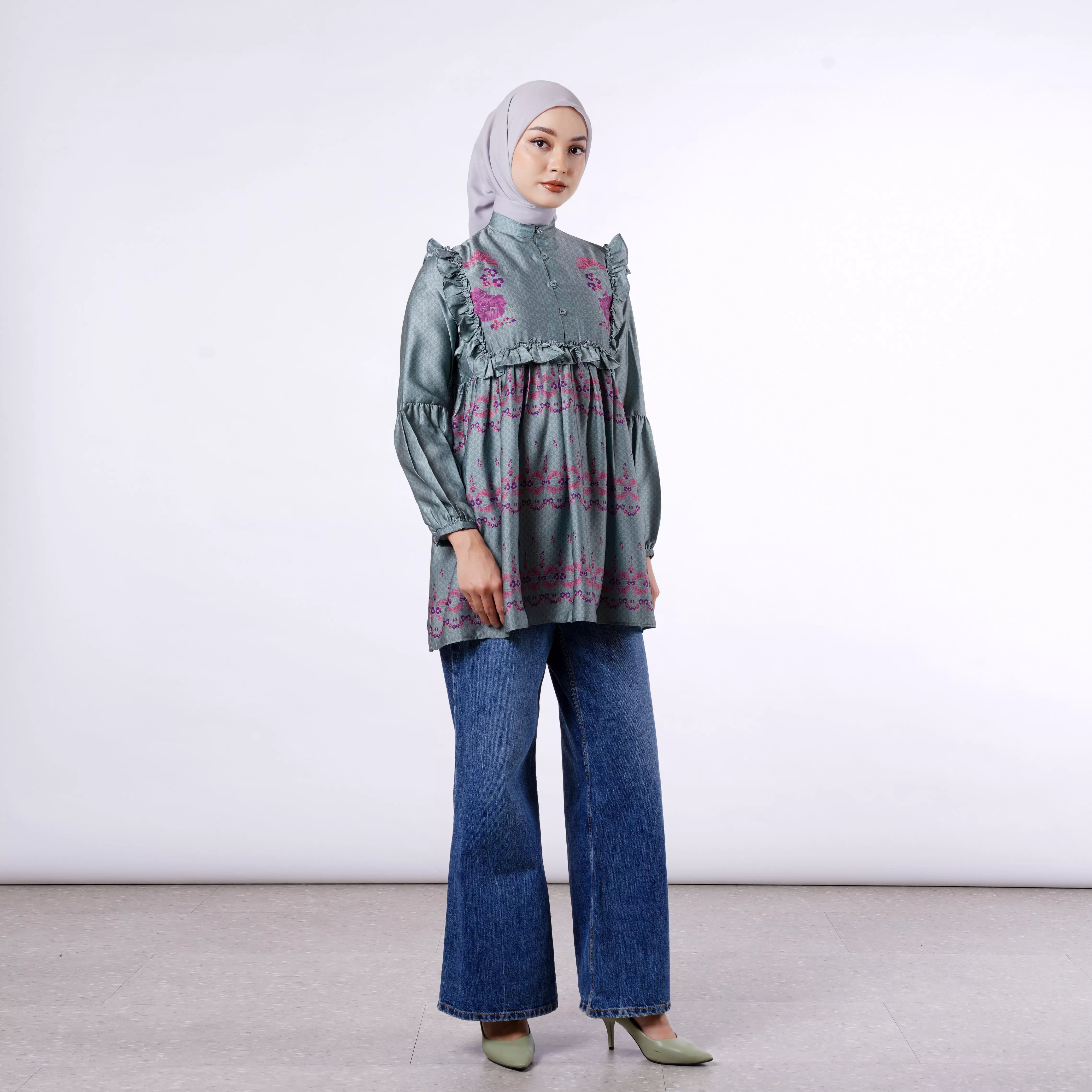 Aleza - Mauza Top Green