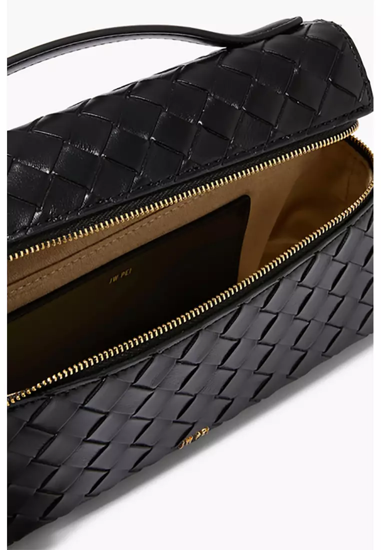 Thea Top Handle Bag - Black Weave