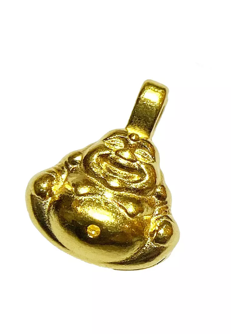 Buy LITZ SPECIAL LITZ 999 24K Gold Laughing Buddha Pendant