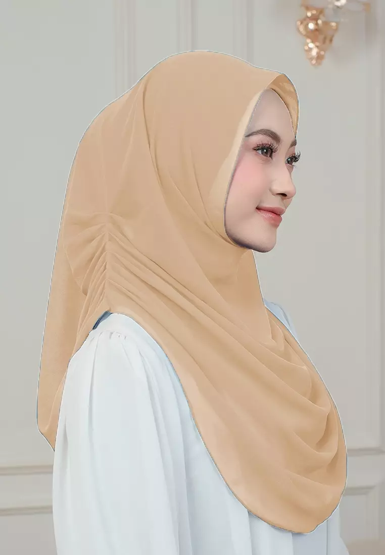 HIJAB INSTAN AURORA - BRILIANT ORANGE