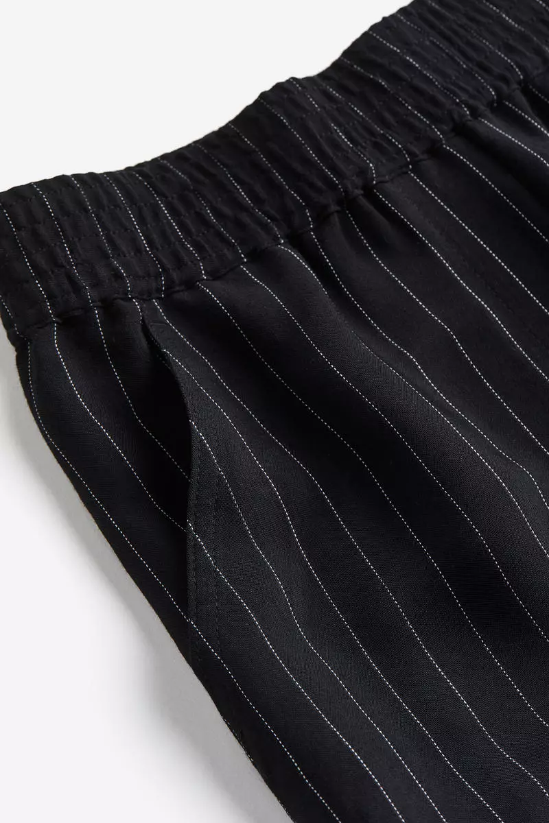 Pinstriped trousers