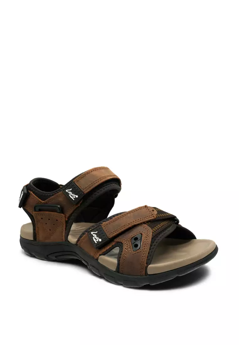 Men Slip On Faux Leather Classic Casual Sandals - 250441265