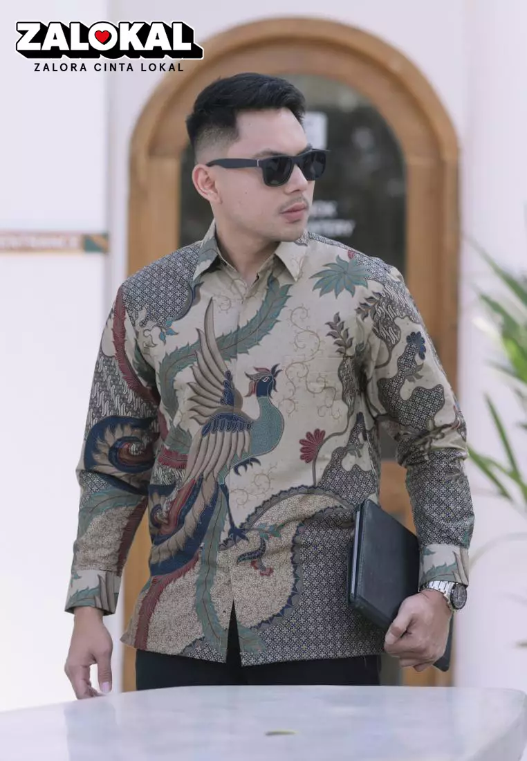 kemeja batik pria lengan panjang KAKATUA DT