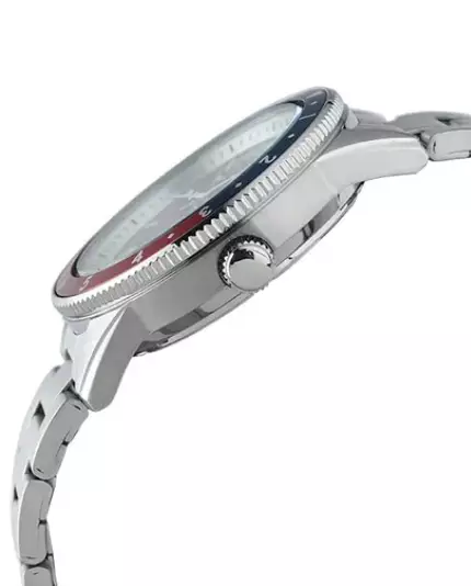 Jam Tangan Pria Alba Sport AS9U77 AS9U77X1 Strap Stainless Steel Silver Color Pepsi Blue Red Series Dual Tone White Blue Dial Original Garansi Resmi