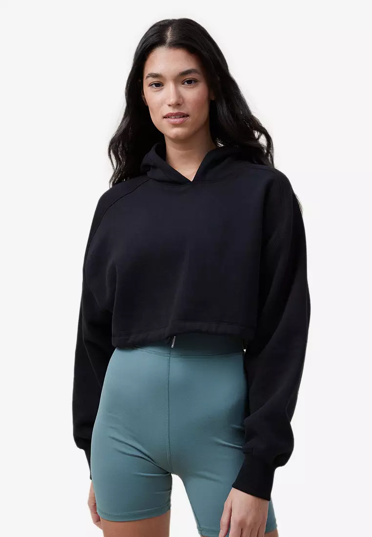 Buy Cotton On Body Plush Cropped Hoodie Online | ZALORA Malaysia