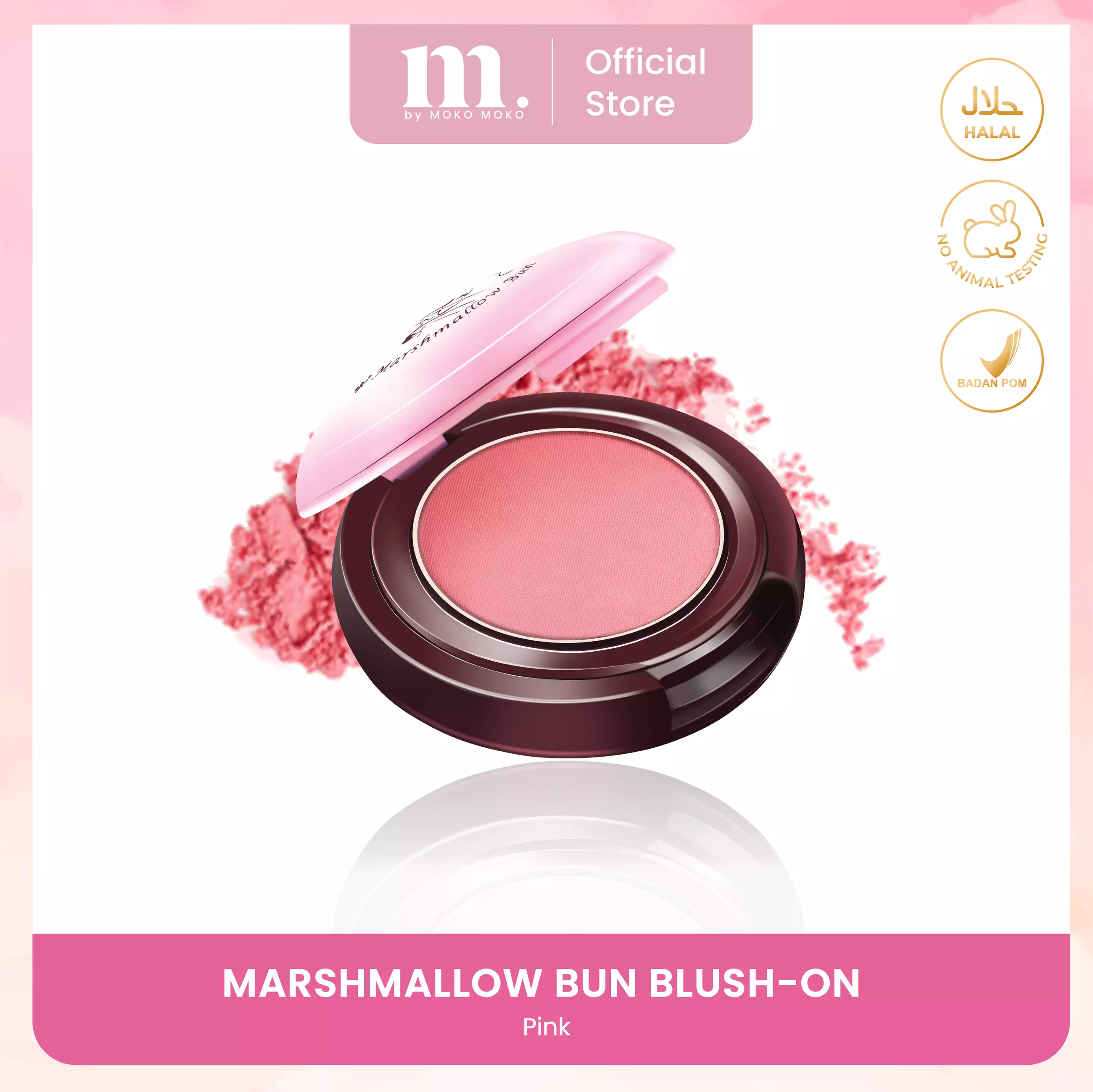 Moko Moko Marshmallow Bun Blush-On - Pink