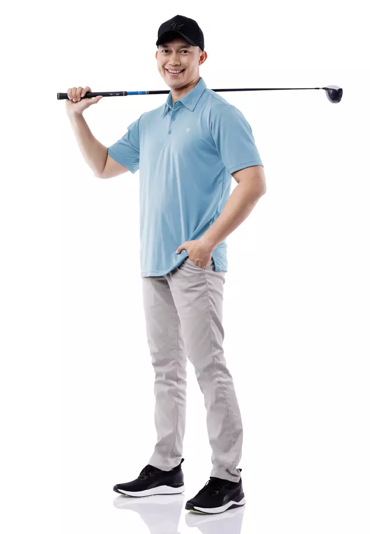 Tiento Pakaian Olahraga Golf Pria Polo Dry Fit Men Airyblue