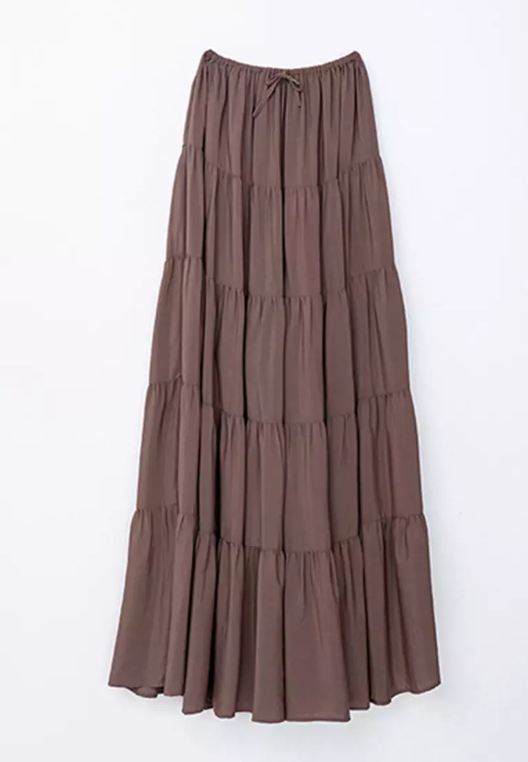 Ruffled Maxi Skirt