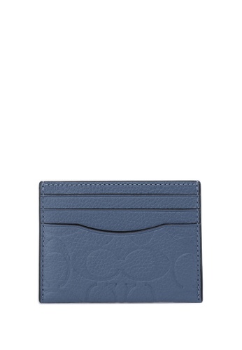 Coach blue Card Case In Signature Leather Card holder 6C853AC4832801GS_1