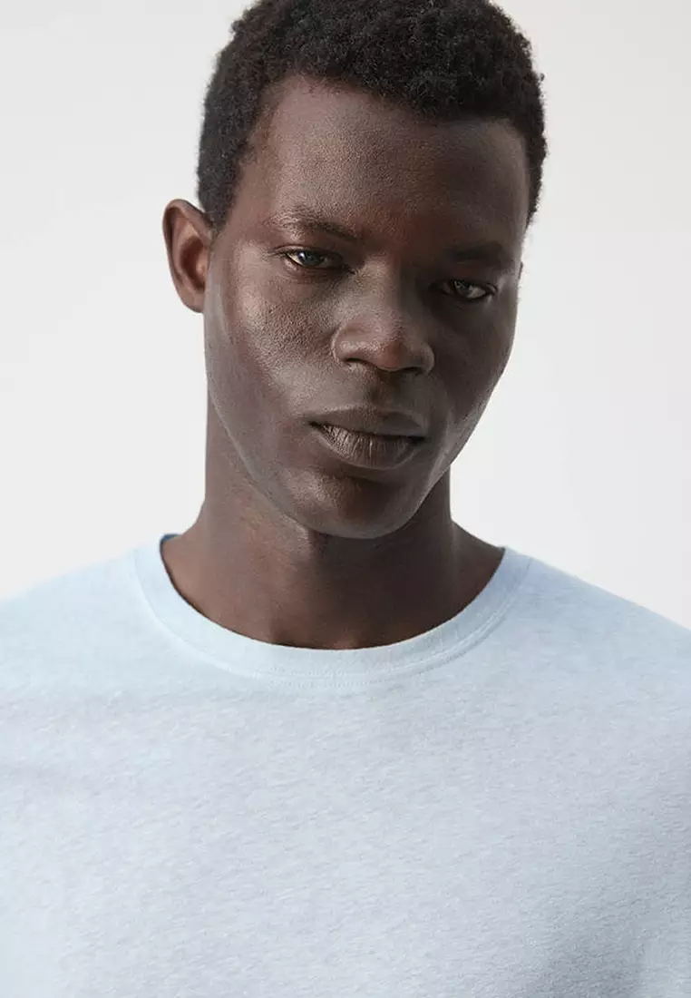 Slim Fit Linen-Blend T-Shirt