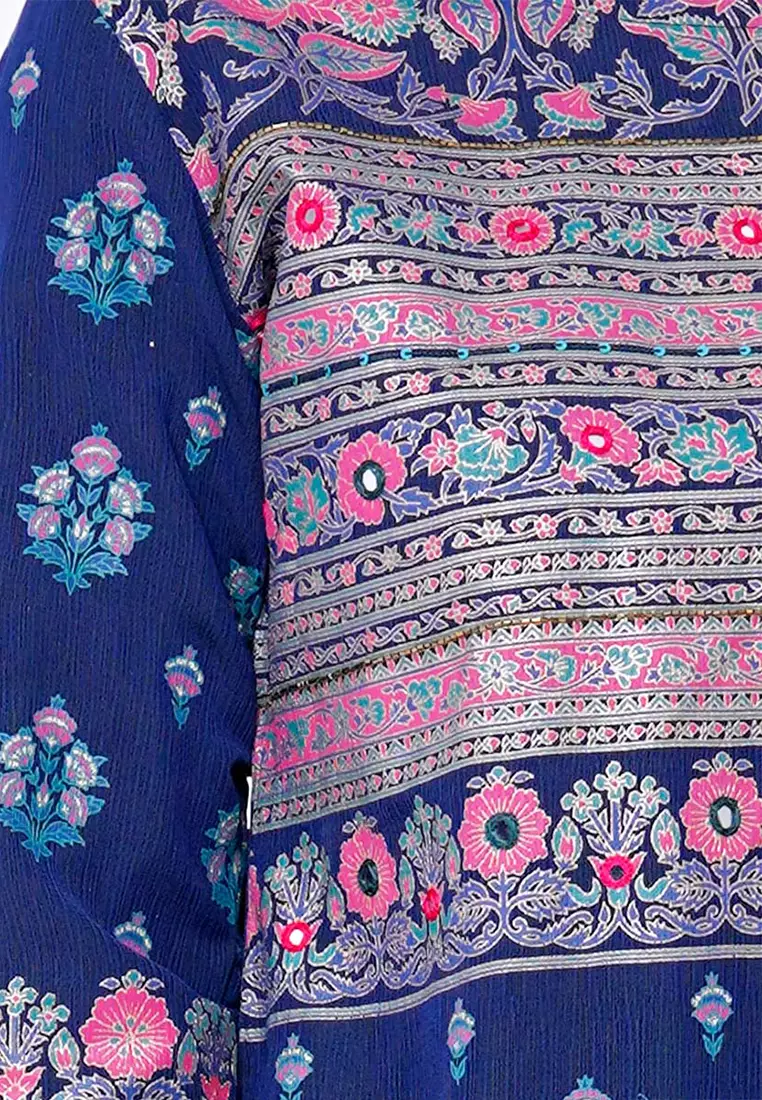 Le Reve 手工制作长袍（带下装和围巾）