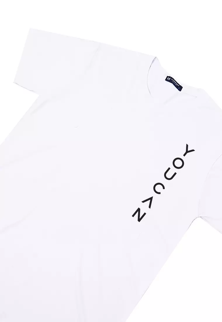 MTV37 baju kaos lengan pendek pria instacool "youcan" putih