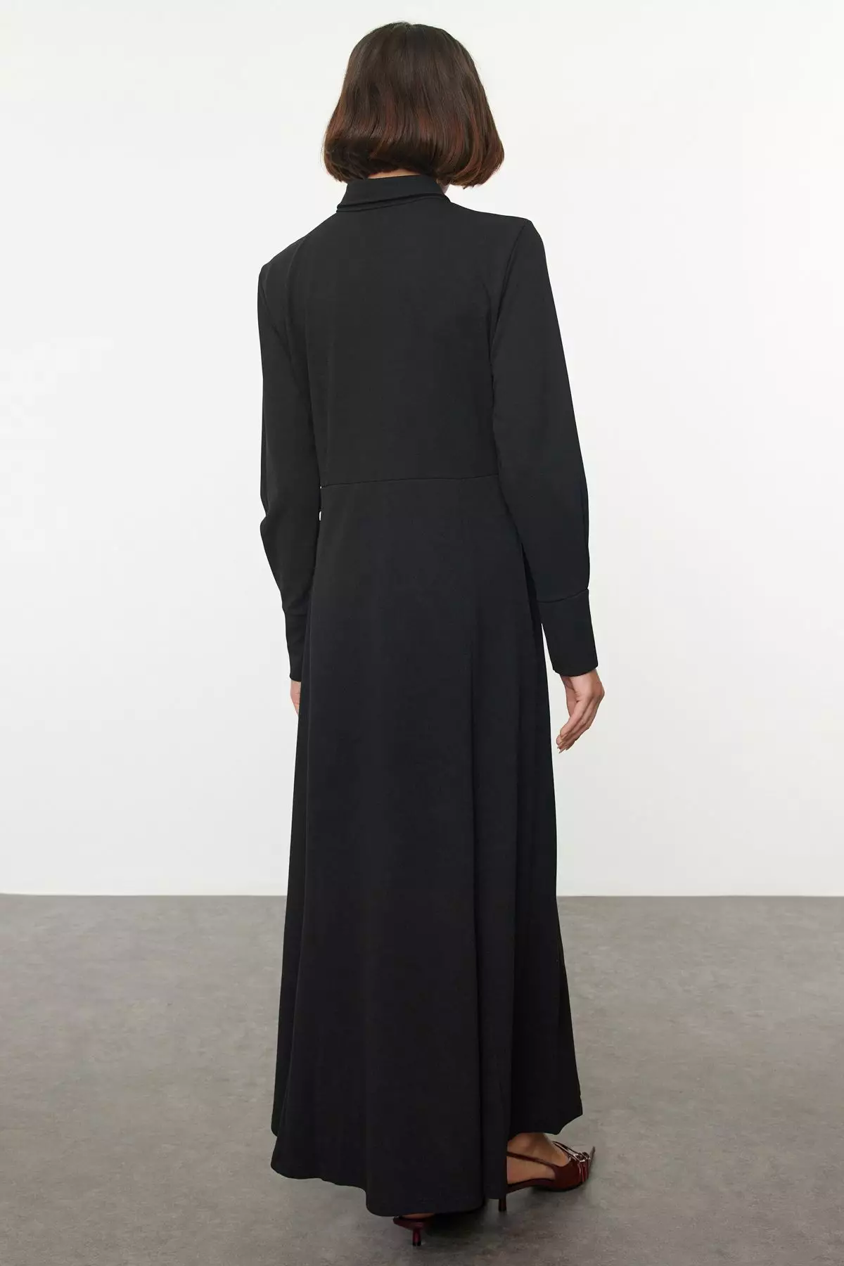 Modest Collared Maxi Shirt Dress