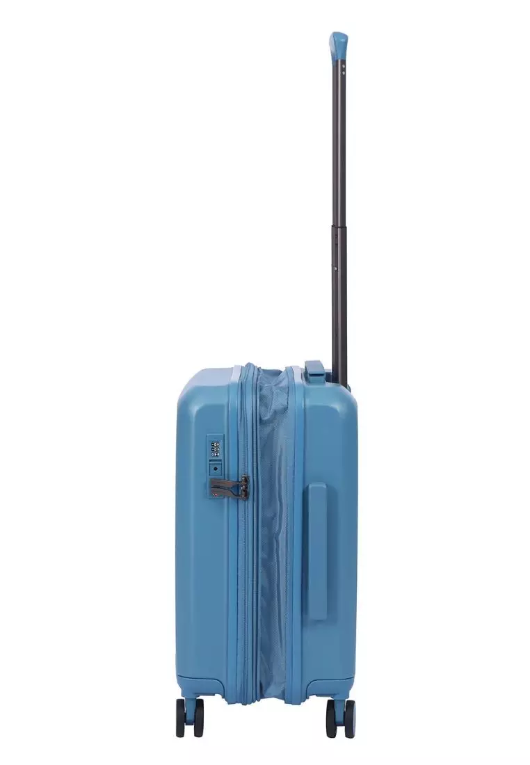 Crossing VIVE Polycarbonate Expandable Carry On Luggage V2 - Blue