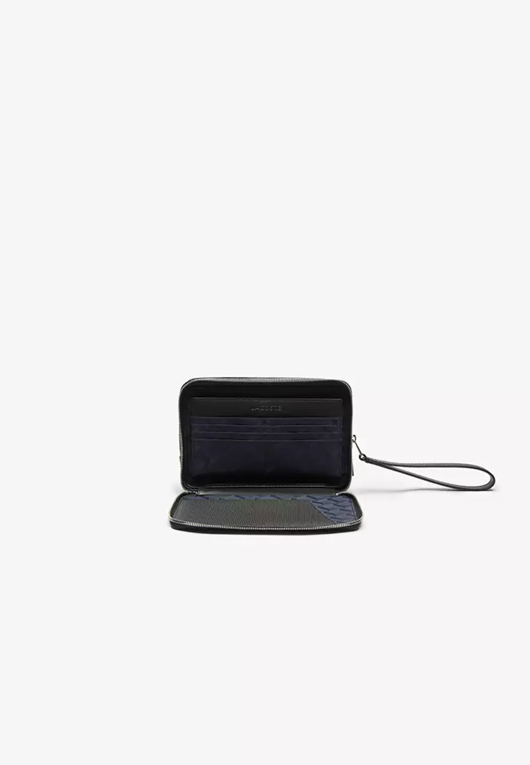Lacoste chantaco pique leather zip hot sale