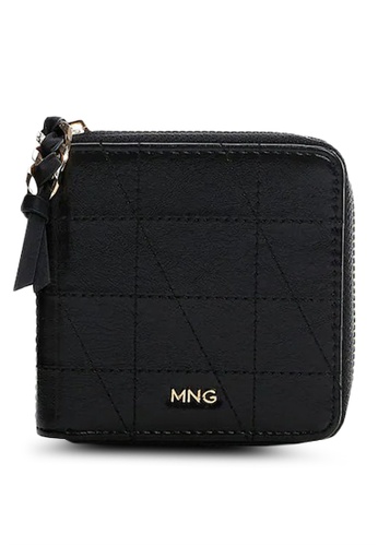 Mango black Quilted Coin Purse 75FD1ACE3D0A9BGS_1