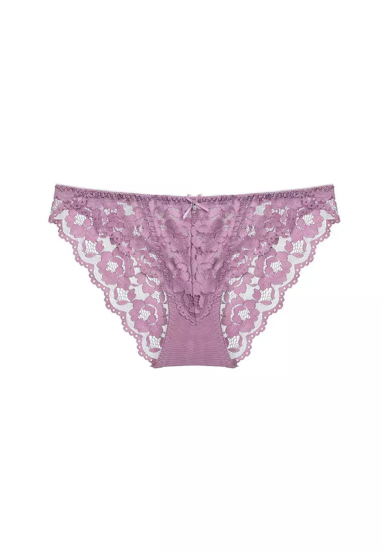 Buy ZITIQUE Sexy Lace Lingerie Set (Bra And Panty) - Purple Online