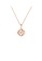 Glamorousky white Fashion and Simple Plated Rose Gold Four-leaf Clover Pendant with Cubic Zirconia and 316L Stainless Steel Necklace 1C450AC4B2693EGS_1