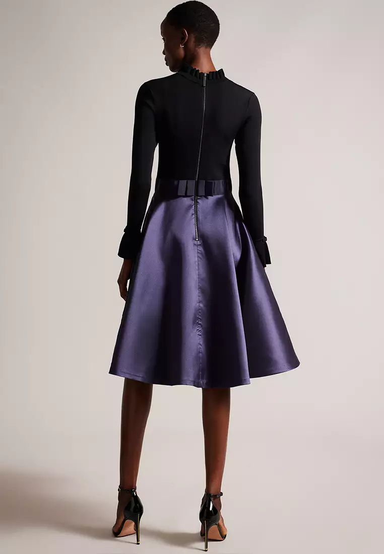 Buy TED BAKER Ted Baker Zadi Knitted Frill Full Skirt Dress