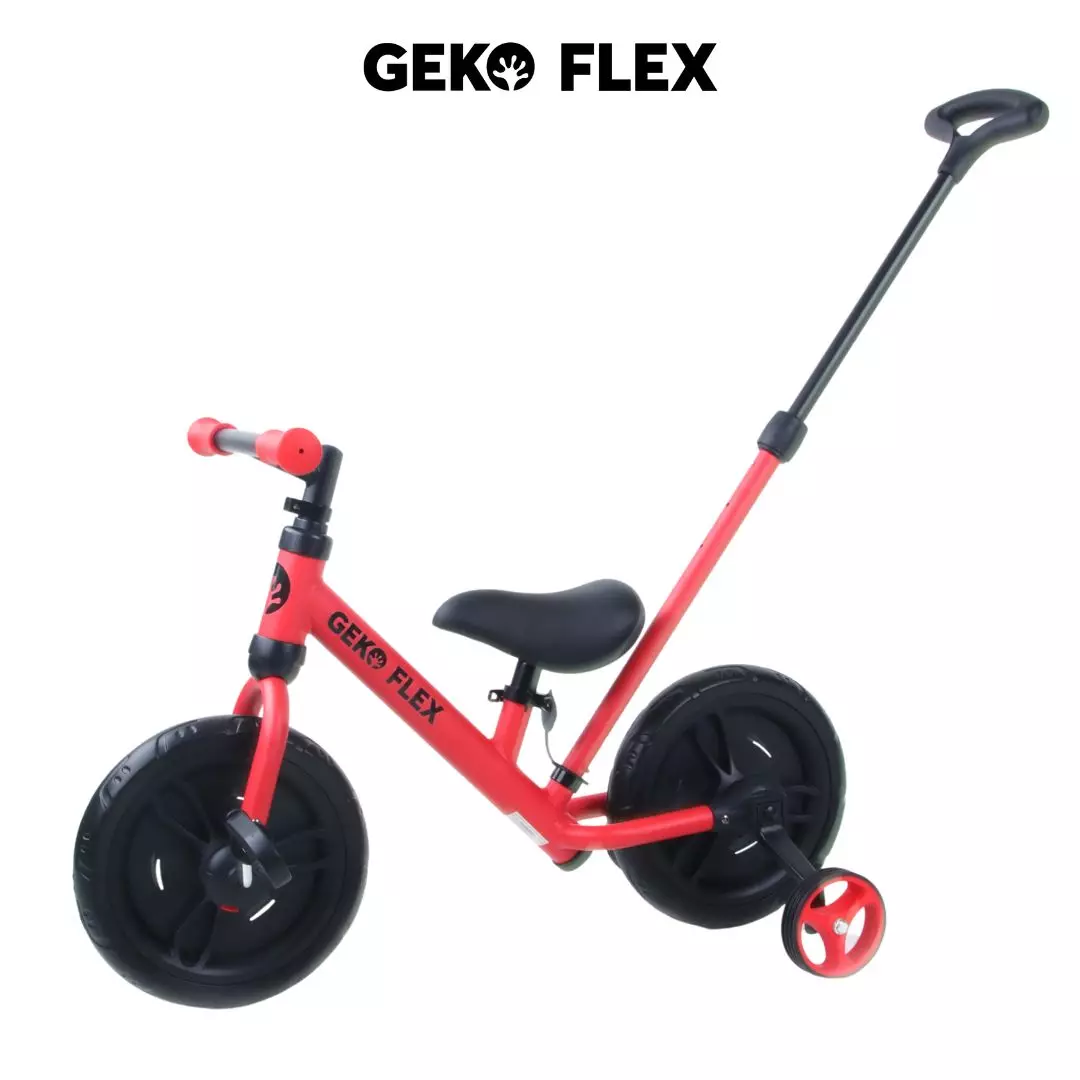 Geko Flex 6in1 Balance Bike Red - Sepeda Anak multifungsi