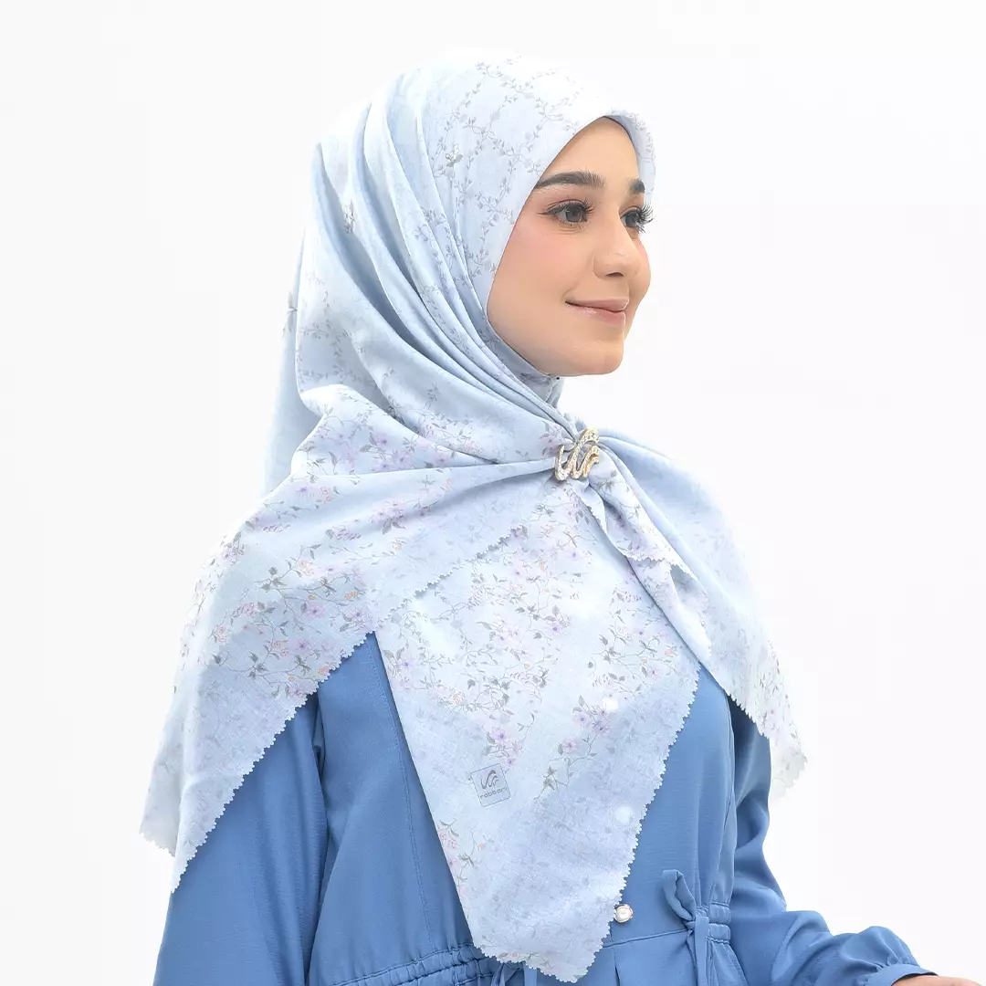 Rabbani - Kerudung Segi Empat Tetra Alodia - Celestial Blue