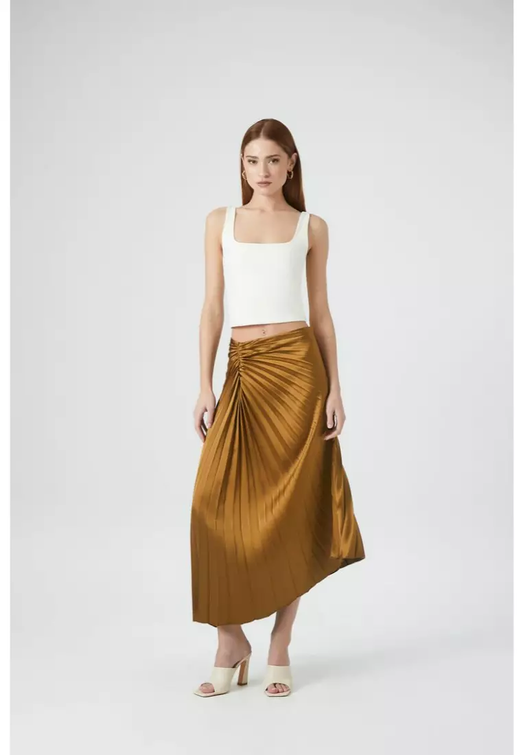 Forever 21 satin maxi skirt clearance