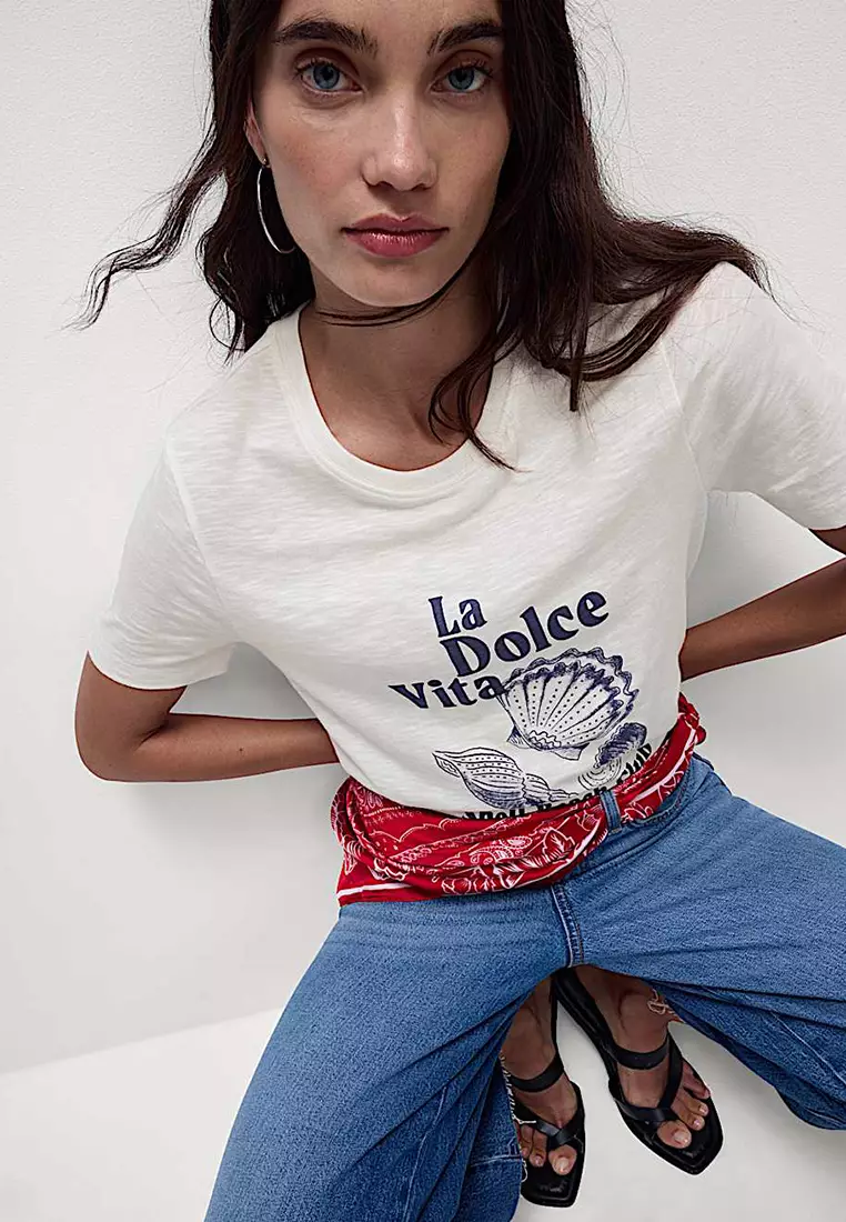 Pure Cotton Printed Graphic T-Shirt