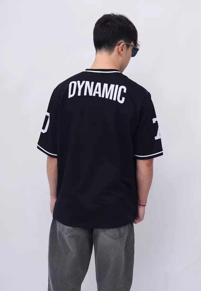Ryusei Kaos Pria Boxy Oversize Dynamic Black