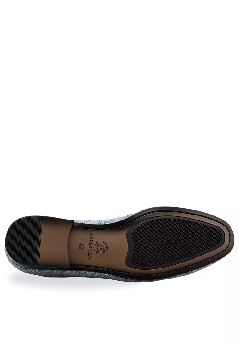 Rafael Blue Tassel Belgian Loafer