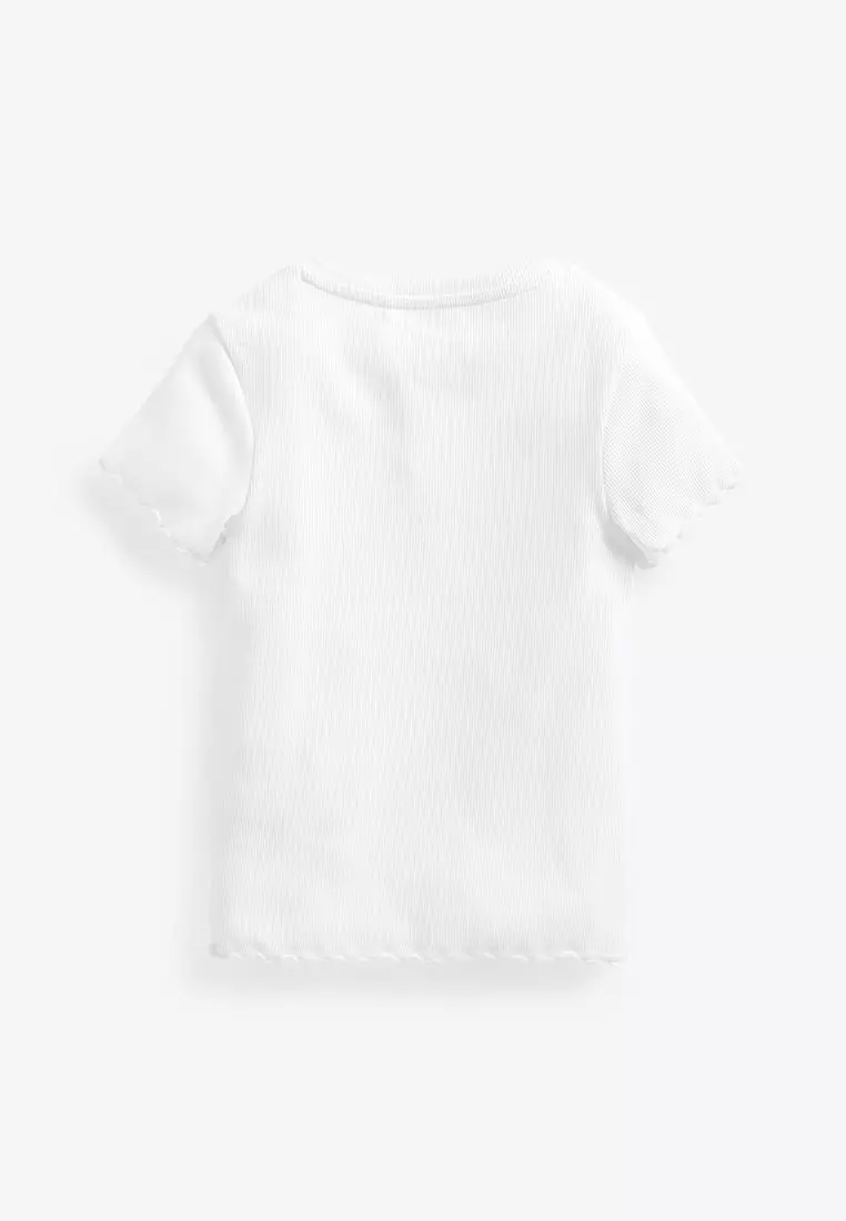 Ribbed Placket T-Shirt
