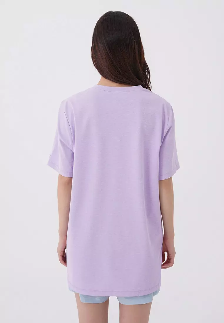 SUPER.NATURAL Yoga Loose Tee Women - Lavender