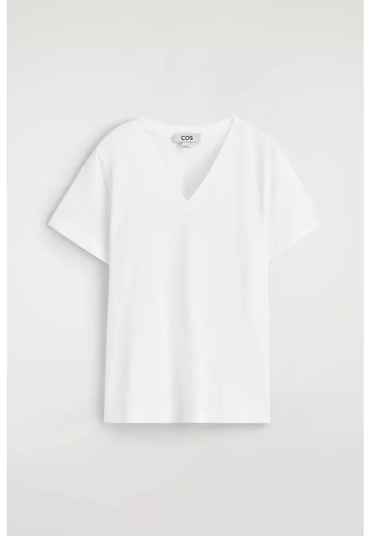 COTTON V-NECK T-SHIRT