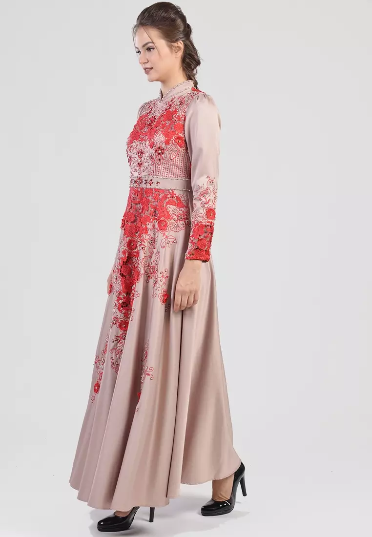 Bibiq Gamis Brokat Satin