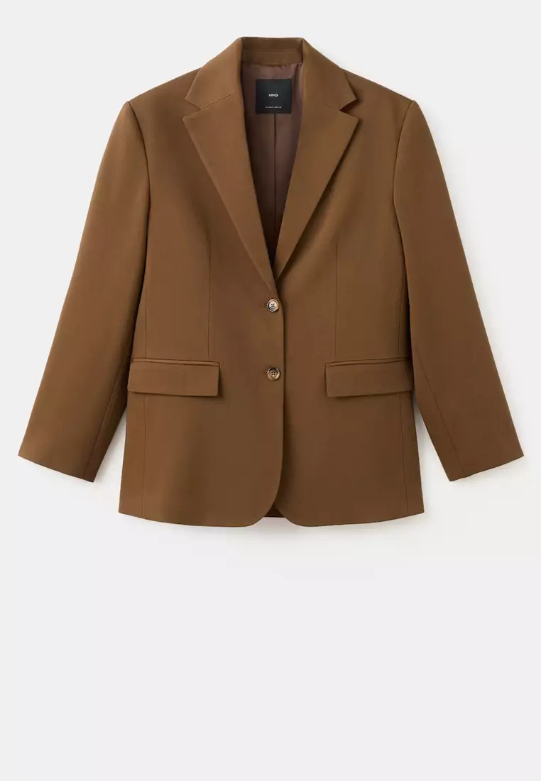 Straight Flap Pockets Blazer
