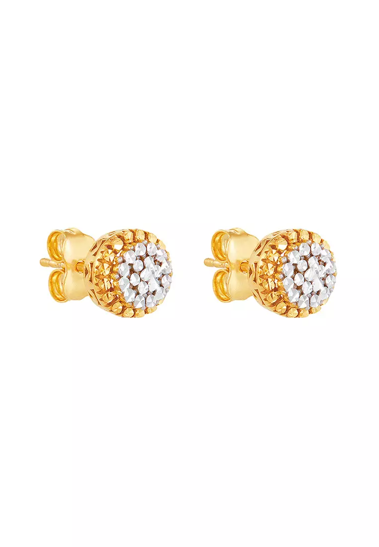 Gold earrings hot sale in tops