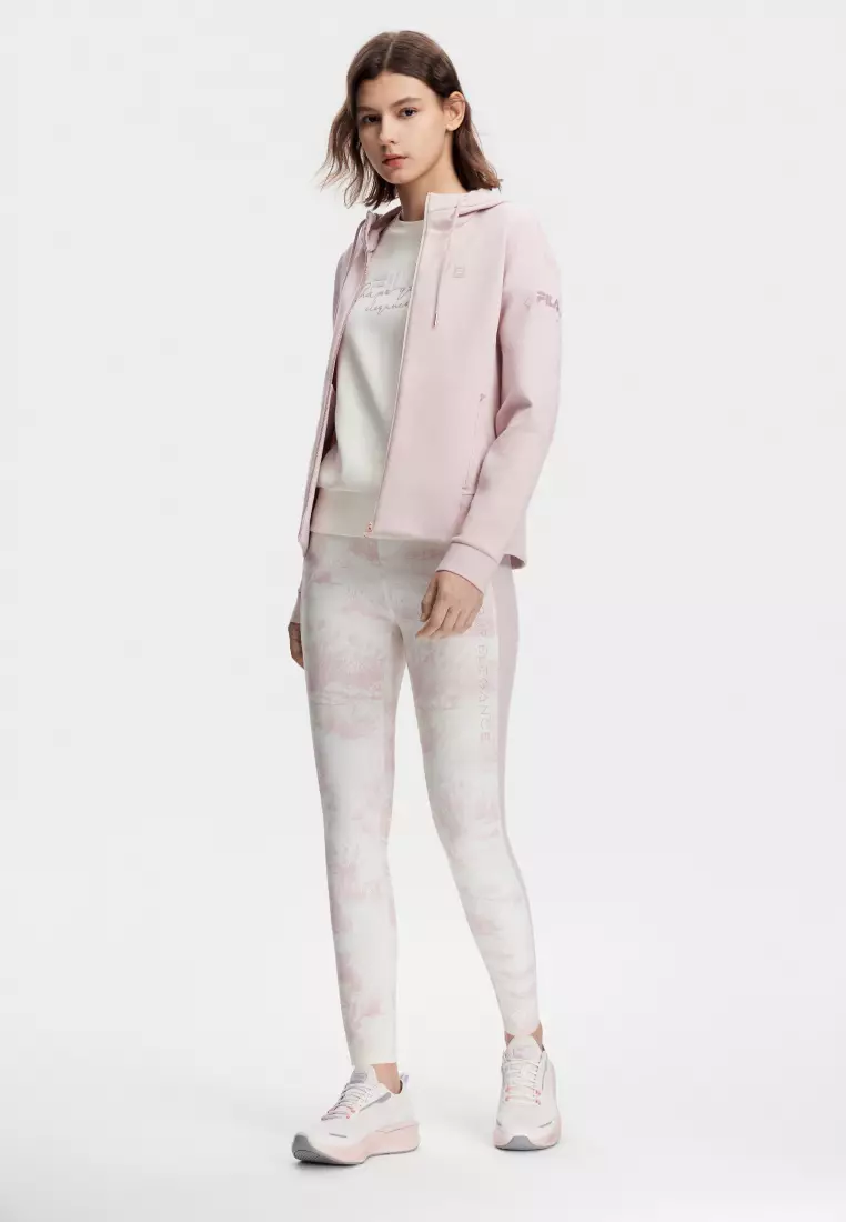 Pink hot sale fila jacket