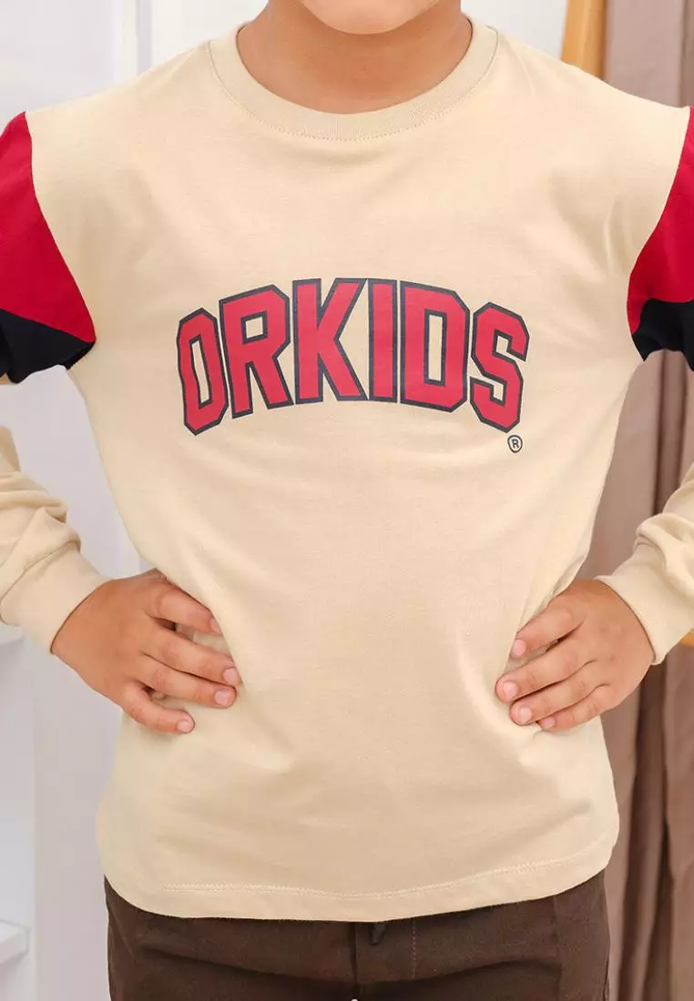 Jual ORKIDS WEAR ORKIDS Baju Kaos Anak Brixy Cream Original 2024